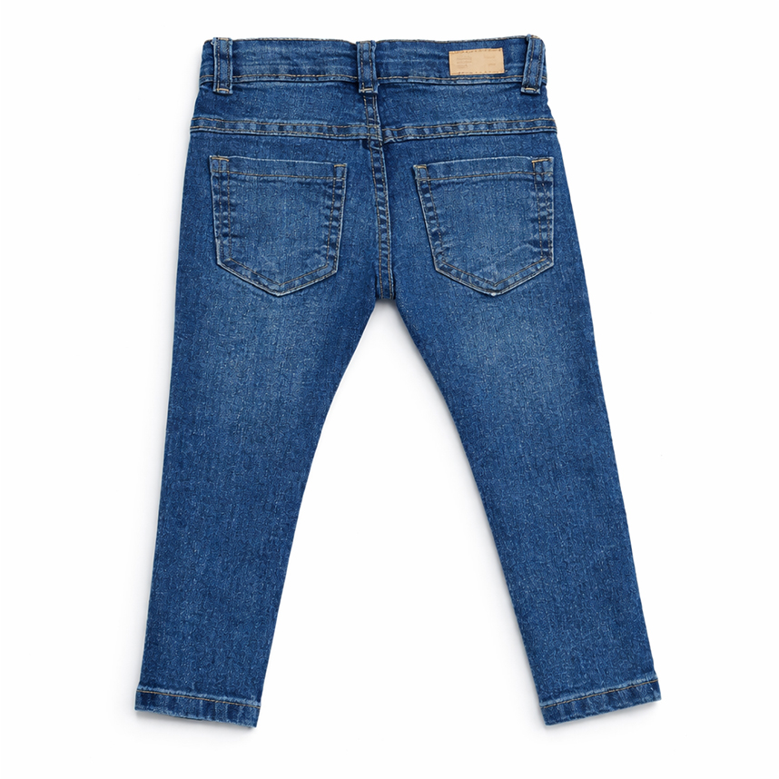 Calça Jeans Infantil Oznes Menino Used Detalhe Bigode Leve