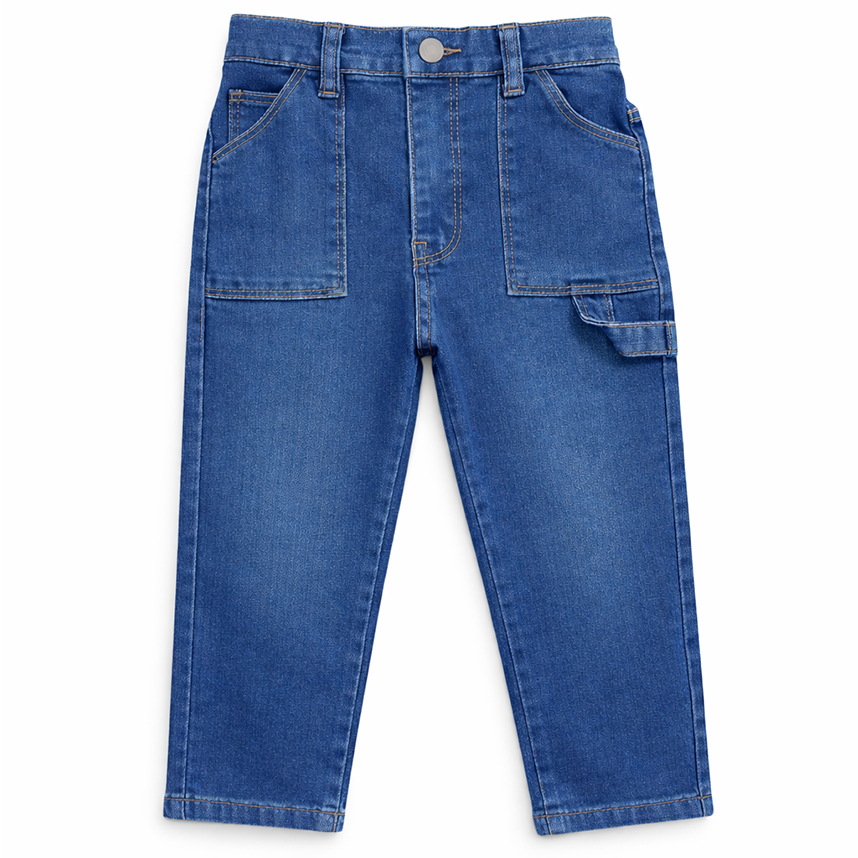 Calça Jeans Infantil Oznes Menino Used Leve Com Bolso