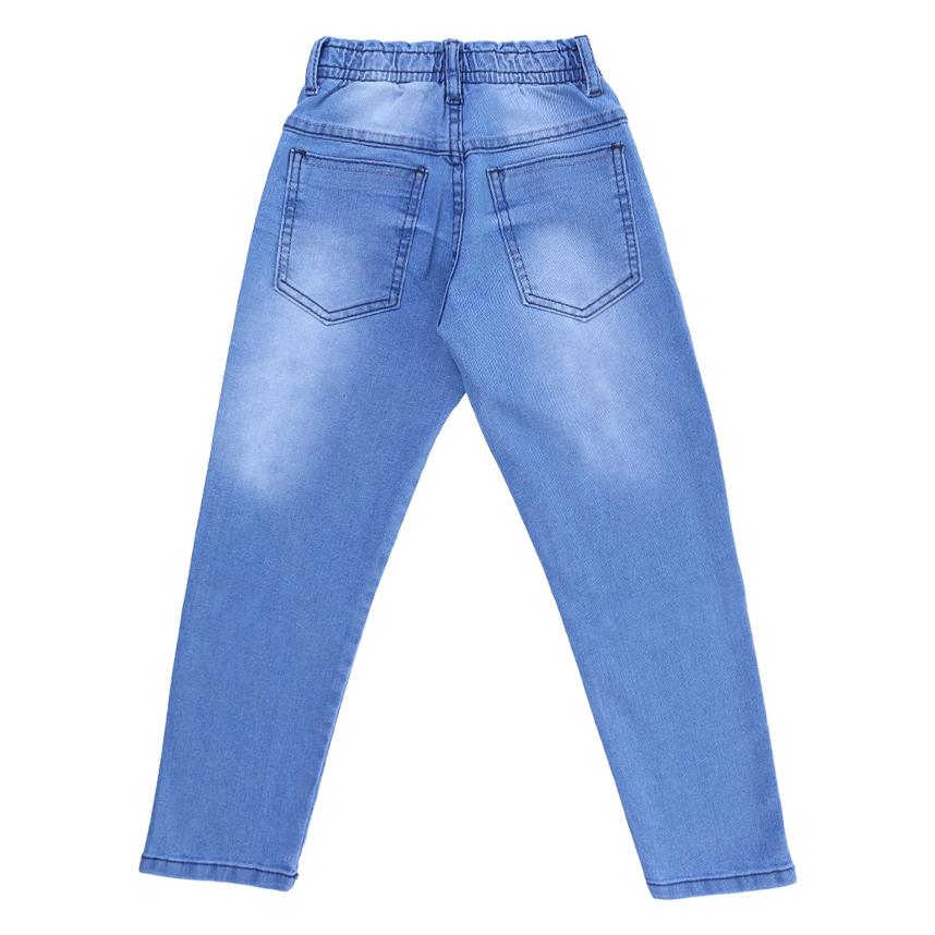 Calça Infantil Perbol Jeans Used Cós Elástico  Regulável