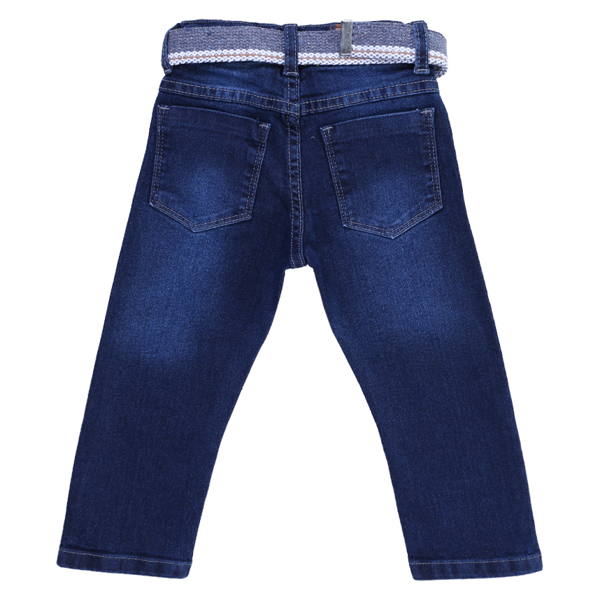Calça Infantil Perbol Jeans Básica Com Cinto