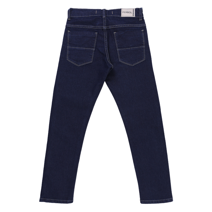 Calça Juvenil Perbol Jeans Lavagem Escura Básica