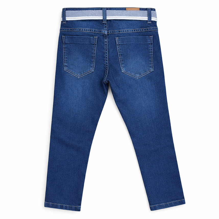 Calça Juvenil Perbol Jeans Básica Com Cinto