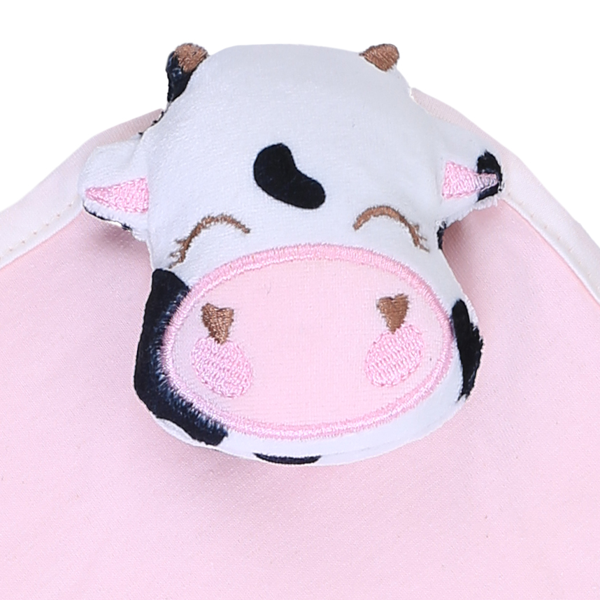 Naninha Bebê Everly Em Malha Aplique De Animais Naninha Bebê Everly Em Malha Aplique De Animais