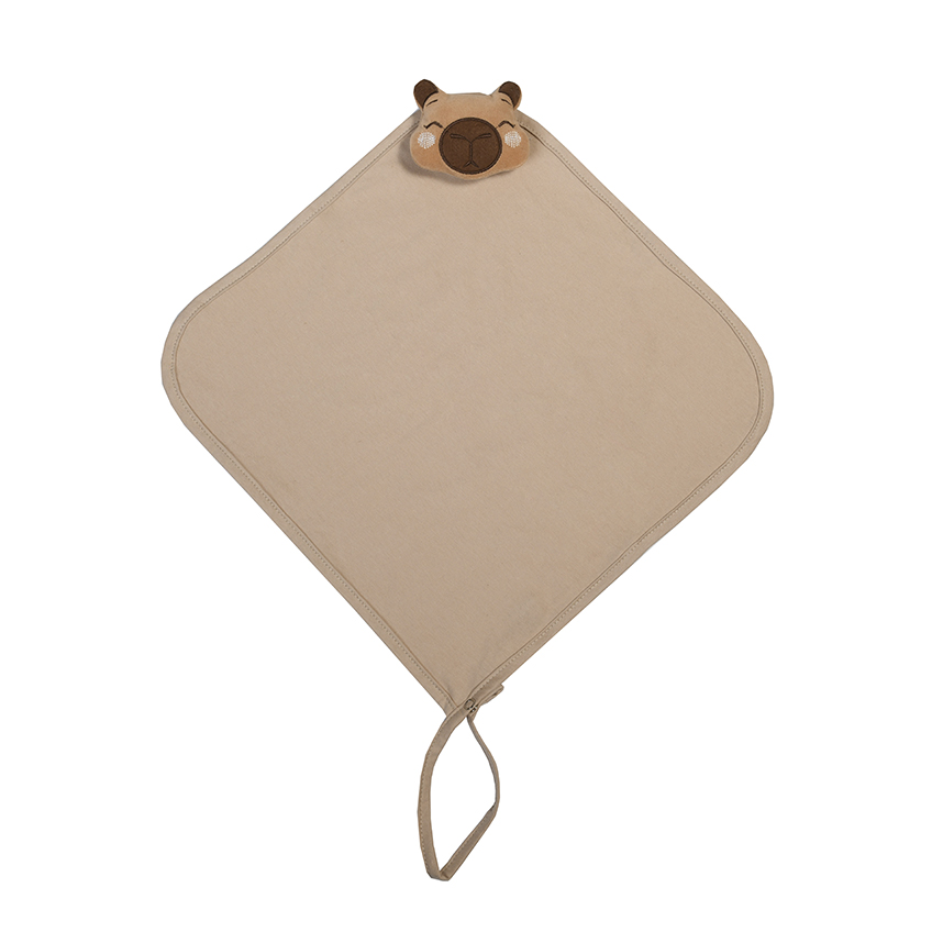 Naninha Bebê  Everly Em Malha Aplique De Animais Naninha Bebê  Everly Em Malha Aplique De Animais