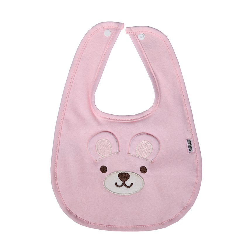 Babador Everly Em Suedine Bordado Urso Babador Everly Em Suedine Bordado Urso
