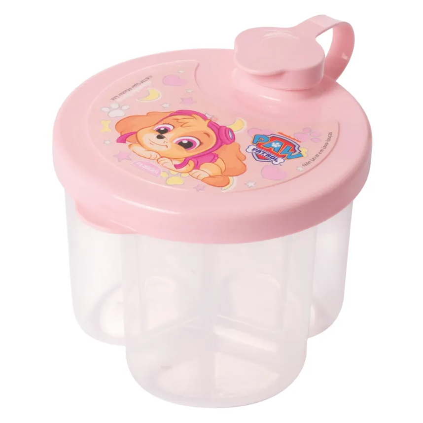 Dosador de Leite Em Pó Plasútil Patrulha Canina Rosa 300 ml