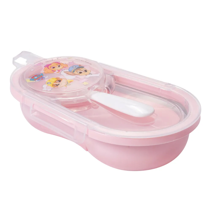 Porta Papinha Plasutil E Colher Patrulha Canina Rosa Porta Papinha Plasutil E Colher Patrulha Canina Rosa