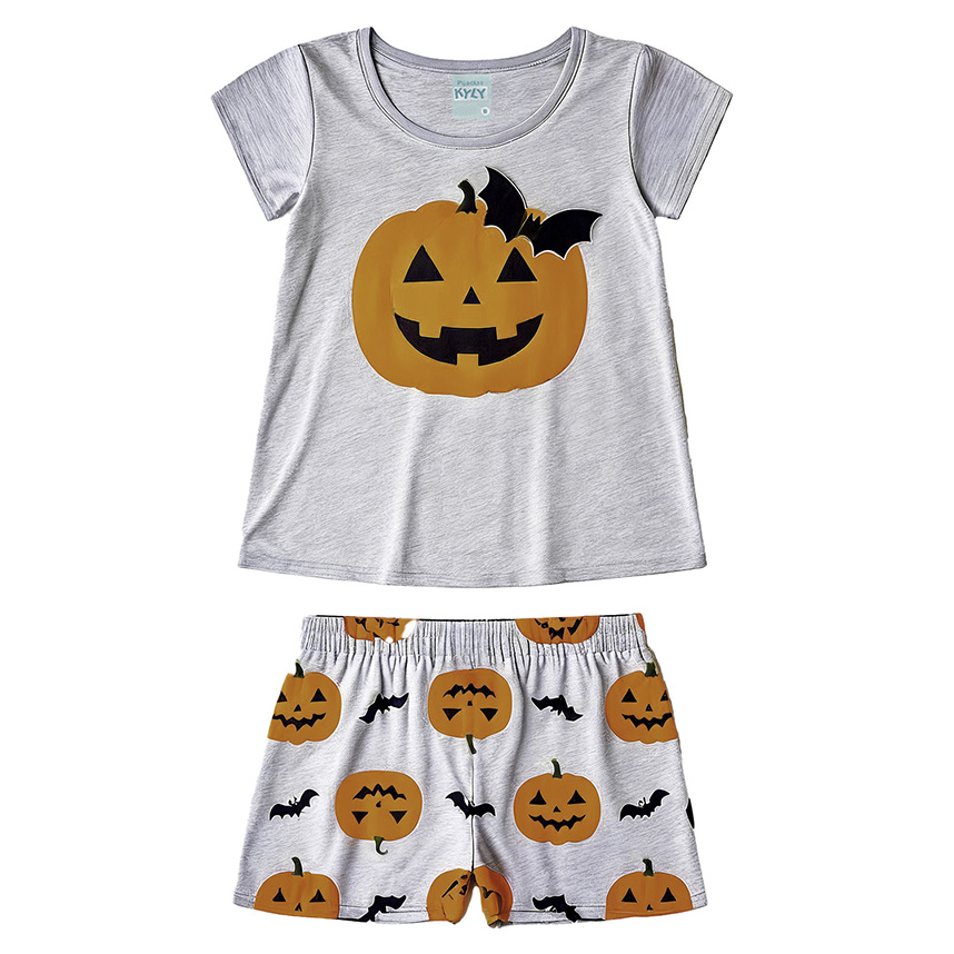 Pijama Infantil Kyly Meia Malha Menina Curto Halloween Pijama Infantil Kyly Meia Malha Menina Curto Halloween