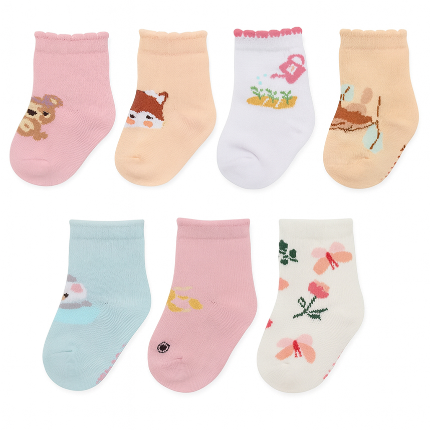 Meia Bebê Pimpolho Menina Semaninha