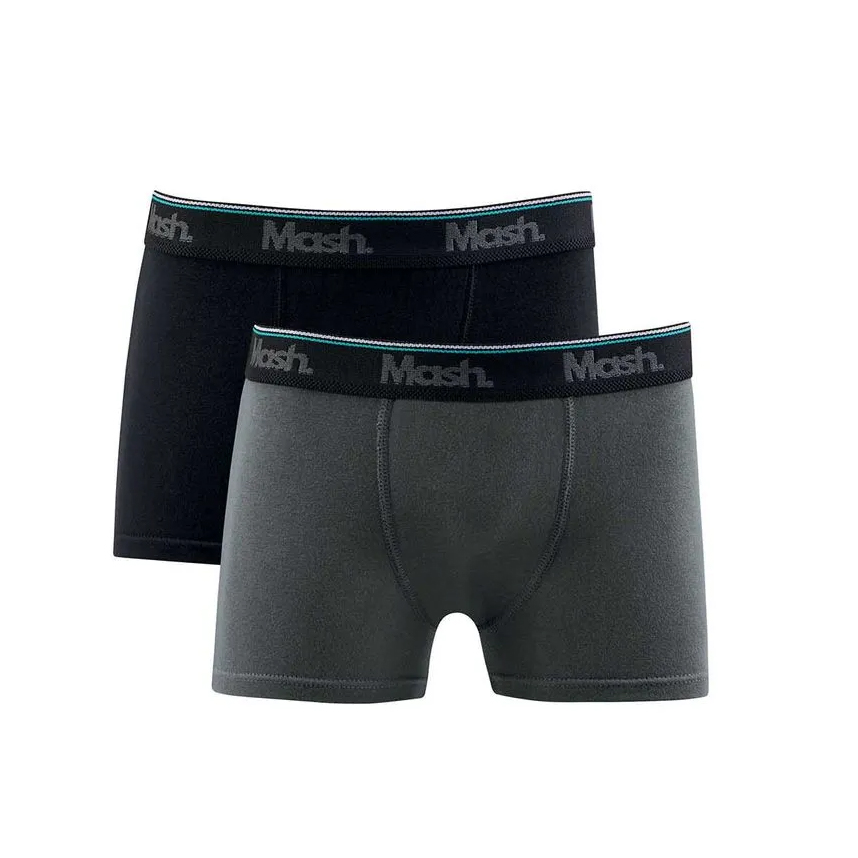 Cueca Boxer Infantil Mash Algodão Com 2 Peças Cueca Boxer Infantil Mash Algodão Com 2 Peças