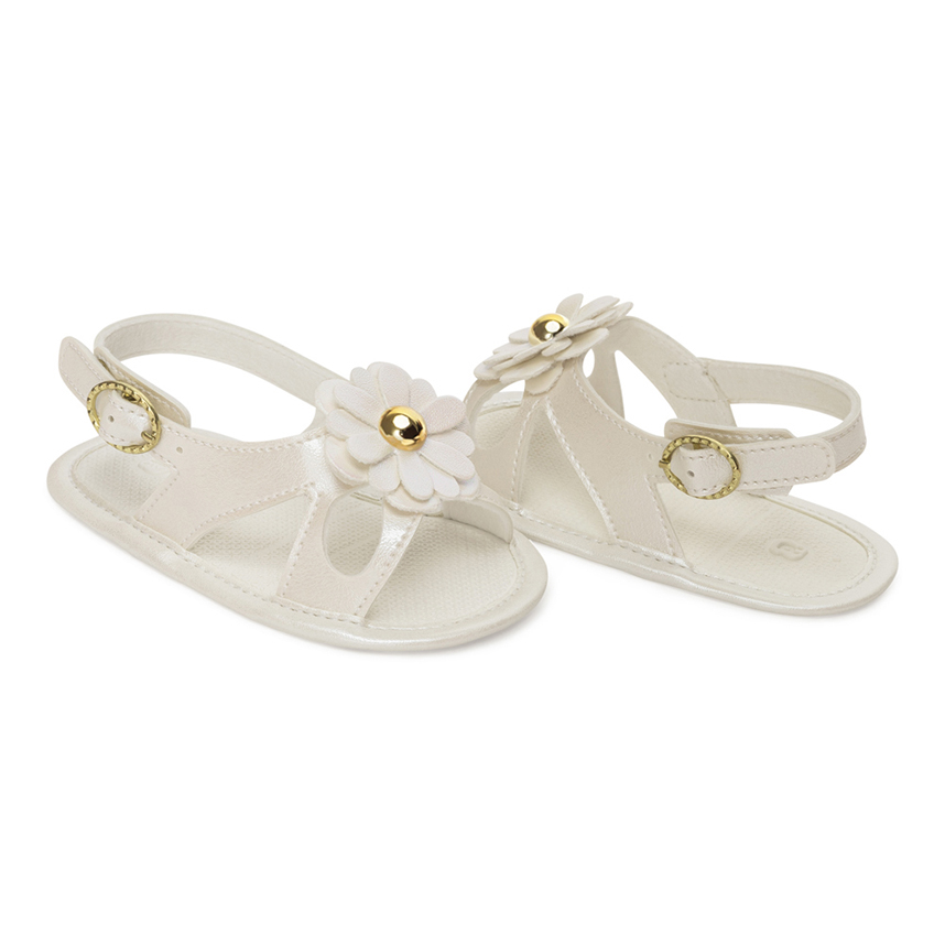 Sandália Bebê Pimpolho Menina Fivela  Com Flor Sandália Bebê Pimpolho Menina Fivela  Com Flor
