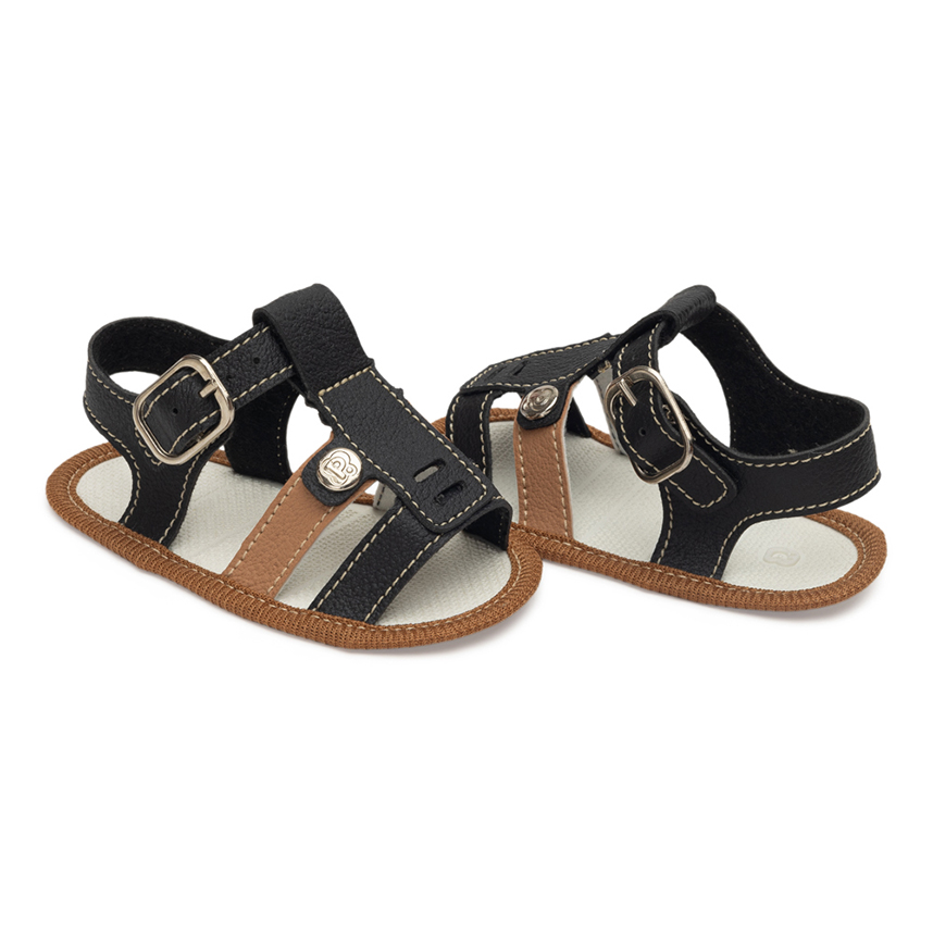 Sandália Pimpolho Duas Tiras Com Fivela Menino Sandália Pimpolho Duas Tiras Com Fivela Menino