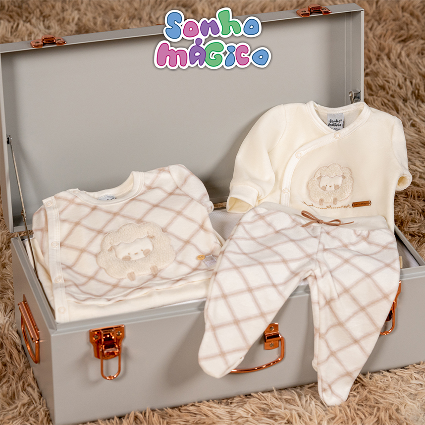 Conjunto Bebê Sonho Mágico Blusa E Calça 2 Peças