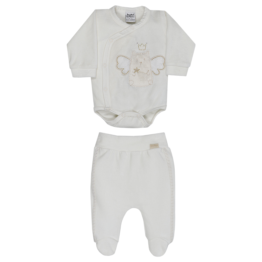 Conjunto Bebê Sonho Mágico Body E Mijão 2 Peças