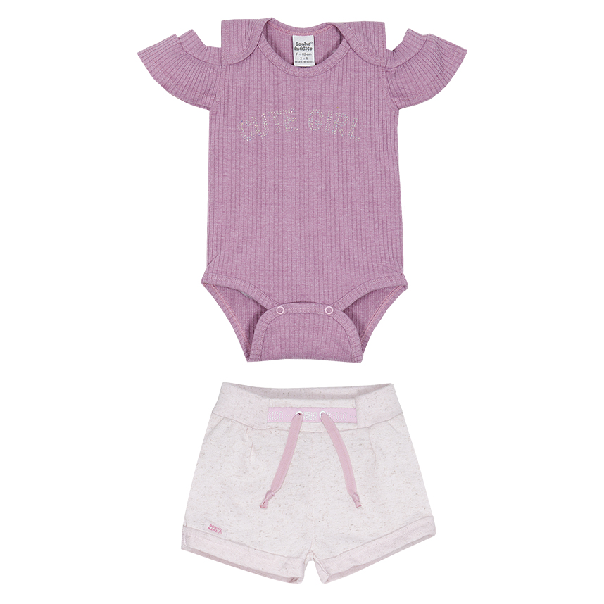 Conjunto Bebê Sonho Mágico Body E Short