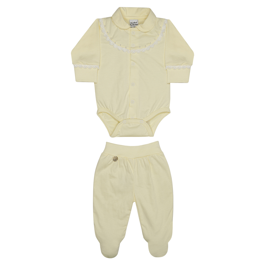 Conjunto Bebê Sonho Mágico Body E Mijão 2 Peças