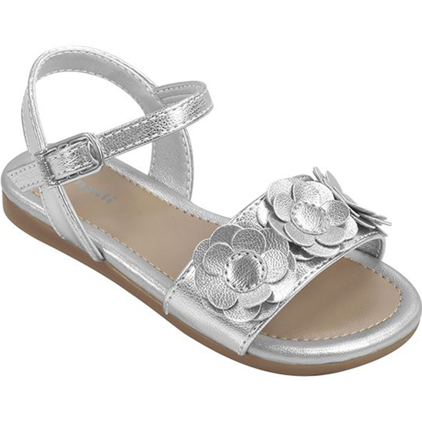 Sandália Infantil Pampili Menina Fivela E Flores Sandália Infantil Pampili Menina Fivela E Flores