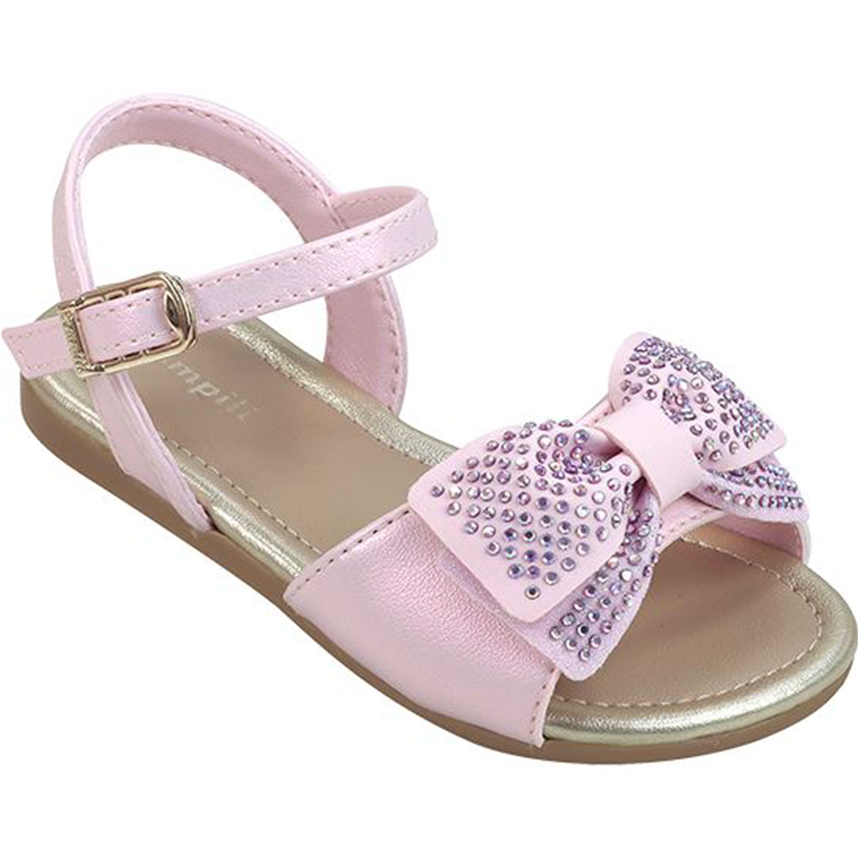 Sandália Infantil Pampili Fivela Laço Com  Brilho Sandália Infantil Pampili Fivela Laço Com  Brilho