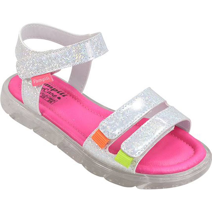 Sandalia Infantil Pampili Com Velcros Led Sandalia Infantil Pampili Com Velcros Led