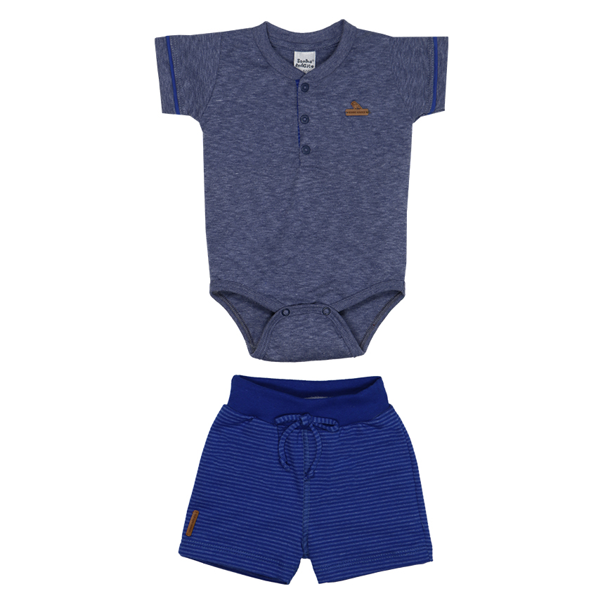 Conjunto Bebê Sonho Mágico Body E Bermuda