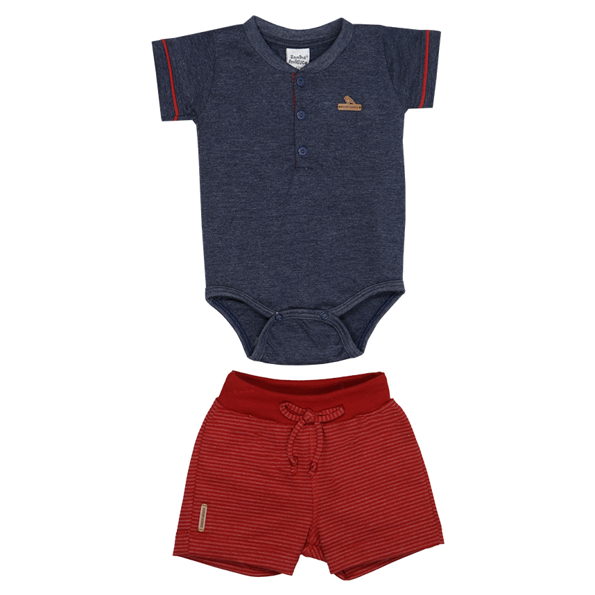 Conjunto Bebê Sonho Mágico Body E Bermuda
