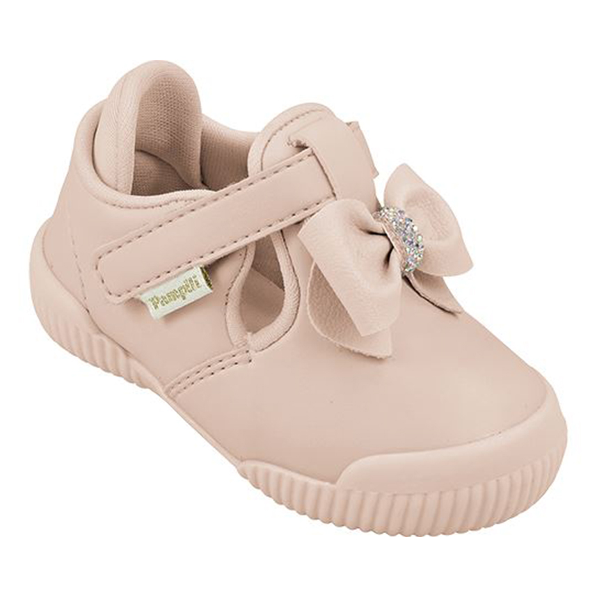 Tênis Infantil  Pampili Com Velcro Laço Strass Tênis Infantil  Pampili Com Velcro Laço Strass