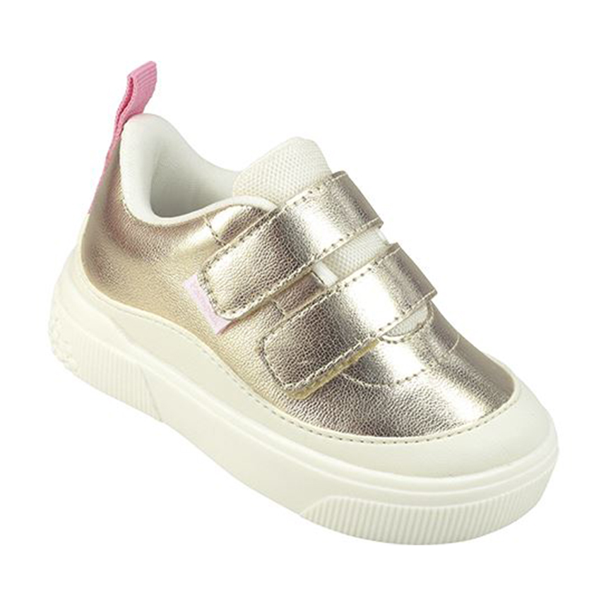 Tênis Infantil Pampili Metalizado Com Dois Velcros Tênis Infantil Pampili Metalizado Com Dois Velcros