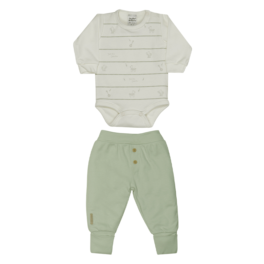 Conjunto Bebê Sonho Mágico Body E Calça 2 Peças