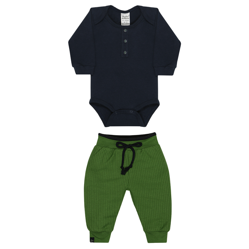 Conjunto Bebê Sonho Mágico Body E Calça 2 Peças