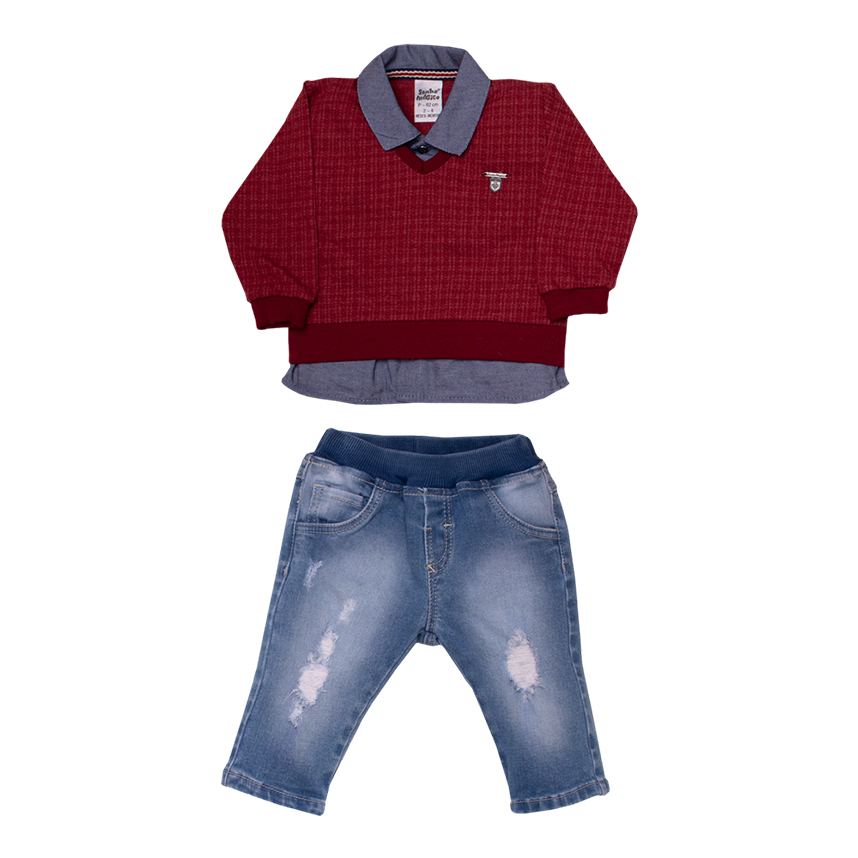 Conjunto Bebê Sonho Mágico Menino 2 Peças