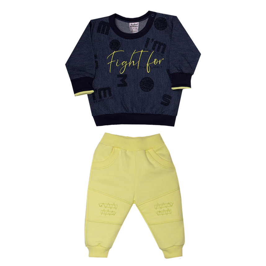 Conjunto Bebê Sonho Mágico Blusão e Calça 2 Peças