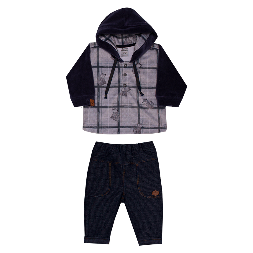 Conjunto Bebê Sonho Mágico Blusão e Calça 2 Peças