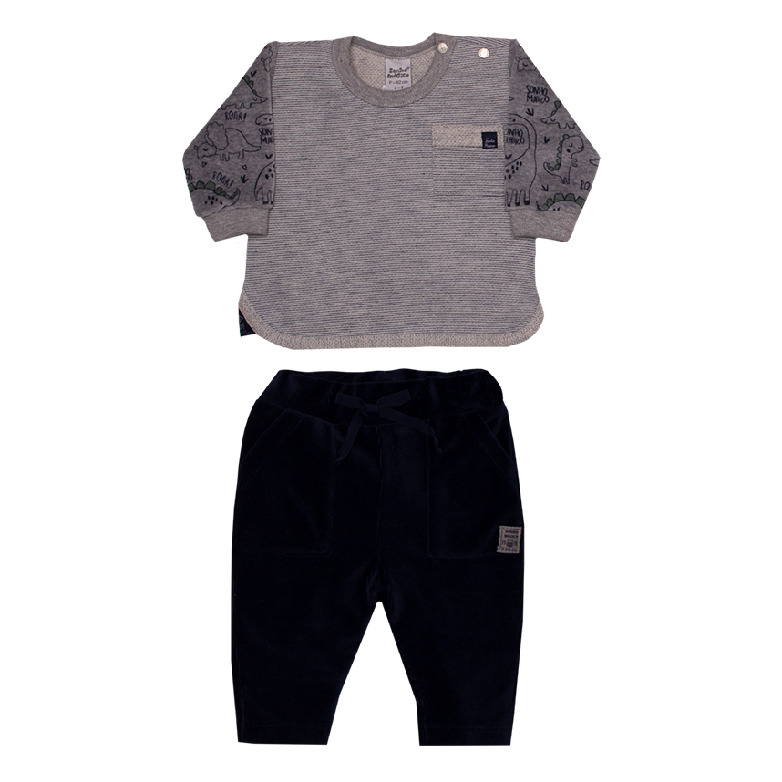 Conjunto Bebê Sonho Mágico Blusa E Calça 2 Peças