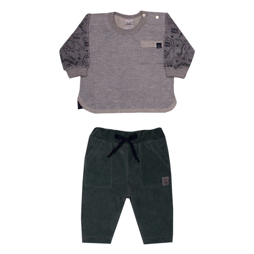 Conjunto Bebê Sonho Mágico Blusa E Calça 2 Peças