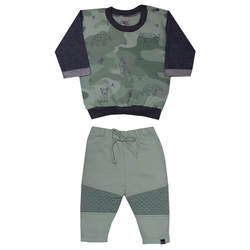 Conjunto Bebê Sonho Mágico Blusa E Calça 2 Peças