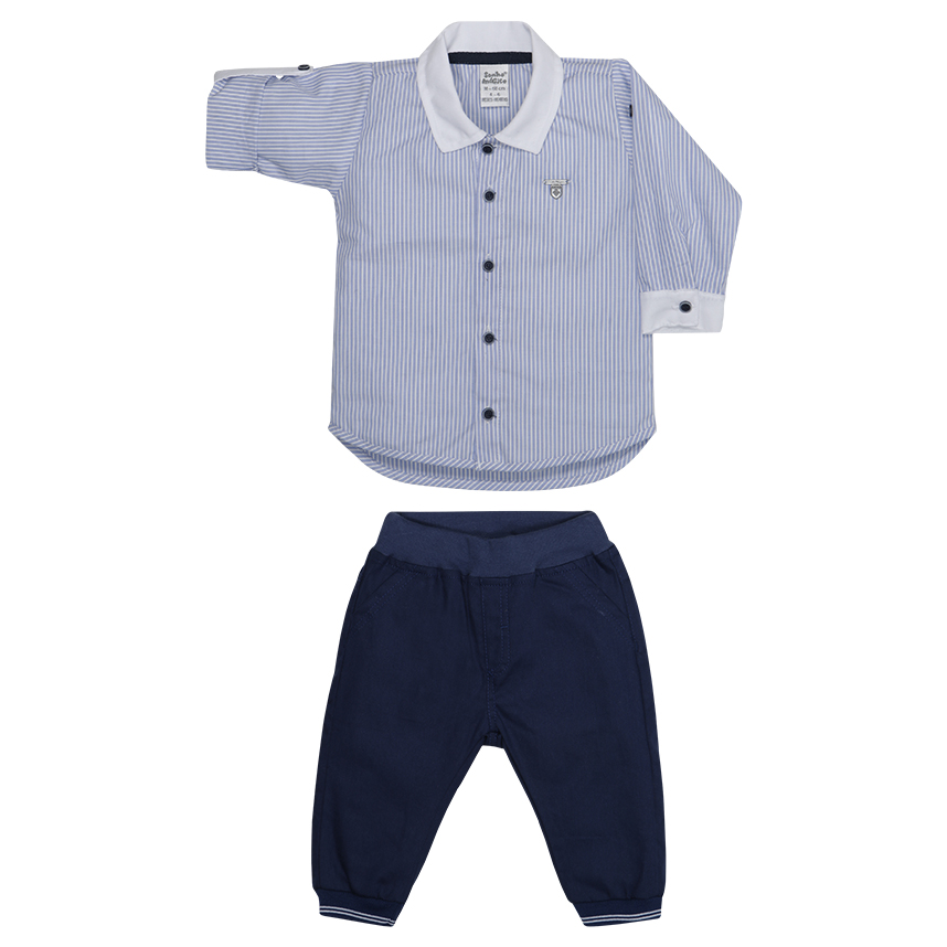 Conjunto Bebê Sonho Mágico Camisa Listrada E Calça