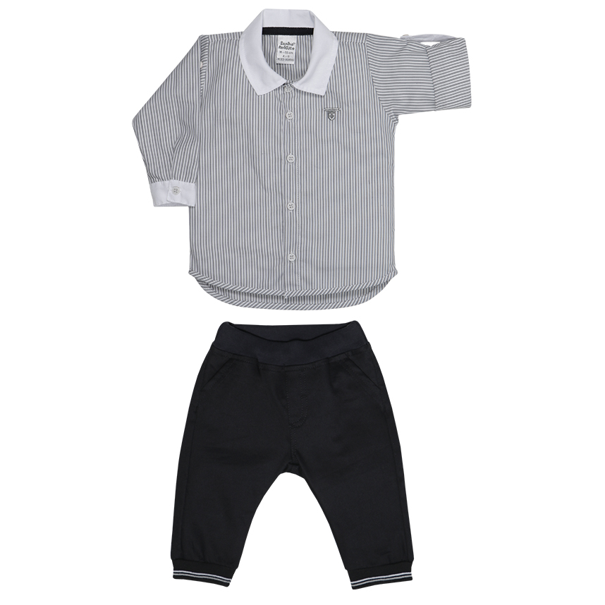 Conjunto Bebê Sonho Mágico Camisa Listrada E Calça
