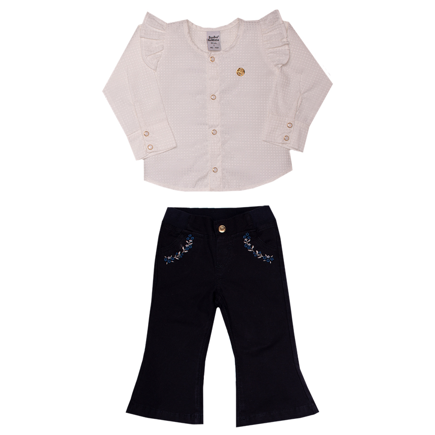 Conjunto Infantil Sonho Mágico Blusa E  Calça 2 Peças Conjunto Infantil Sonho Mágico Blusa E  Calça 2 Peças
