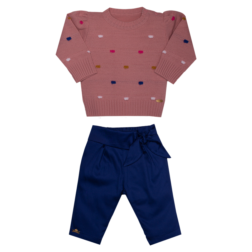 Conjunto Bebê Sonho Mágico Blusa E Calça 2 Peças