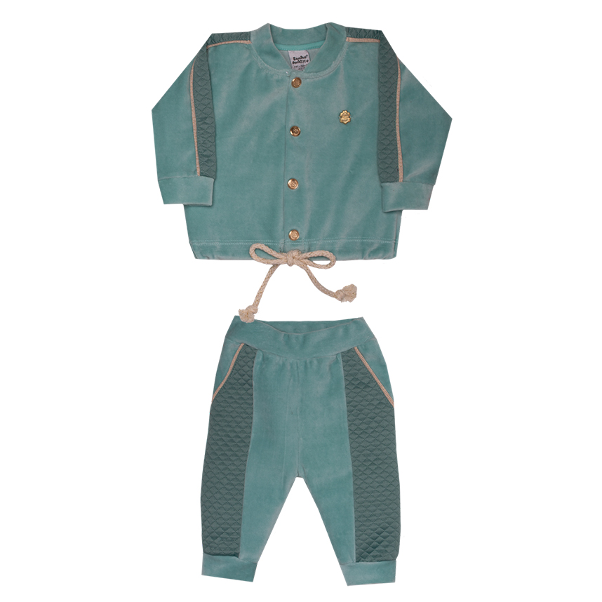 Conjunto Bebê Sonho Mágico Jaqueta E Calça 2 Peças