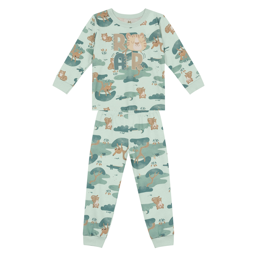 Pijama Infantil Brandili Menino Longo Roar