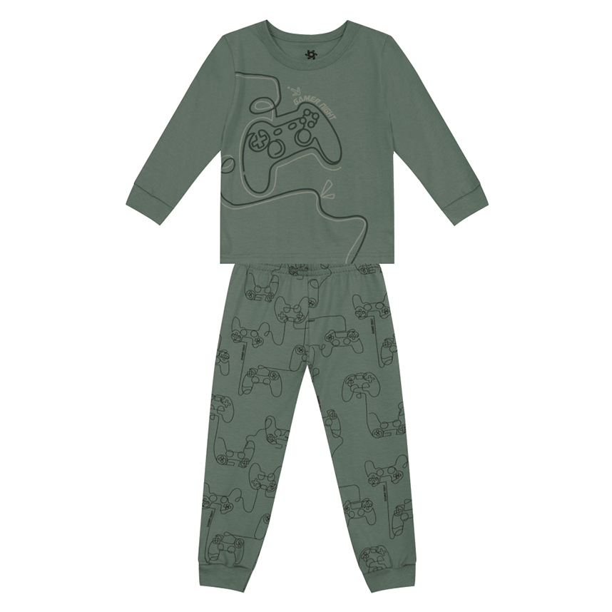 Pijama Infantil Brandili Menino Longo Game Night