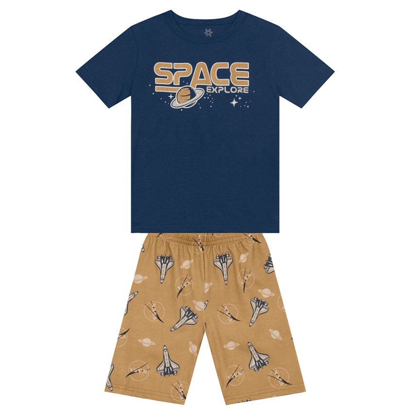 Pijama Infantil Brandili Menino Curto Space Explore