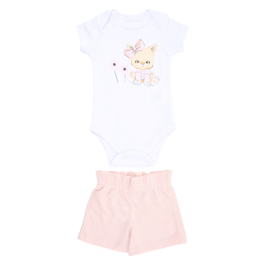 Conjunto Bebê Mini Moon Body Manga Curta E Short Conjunto Bebê Mini Moon Body Manga Curta E Short