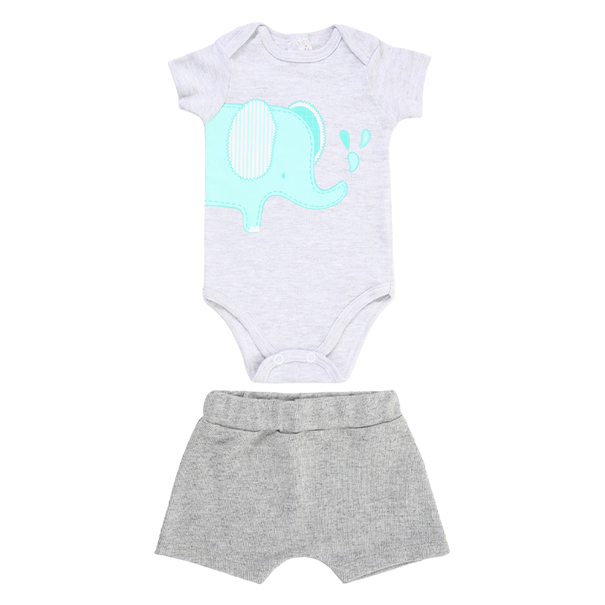 Conjunto Bebê Mini Moon Body Manga Curta E Bermuda Conjunto Bebê Mini Moon Body Manga Curta E Bermuda