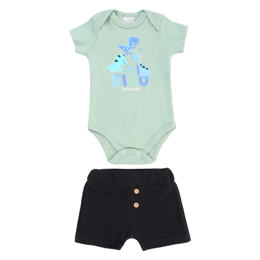 Conjunto Bebê Mini Moon Body Manga Curta E Bermuda Conjunto Bebê Mini Moon Body Manga Curta E Bermuda