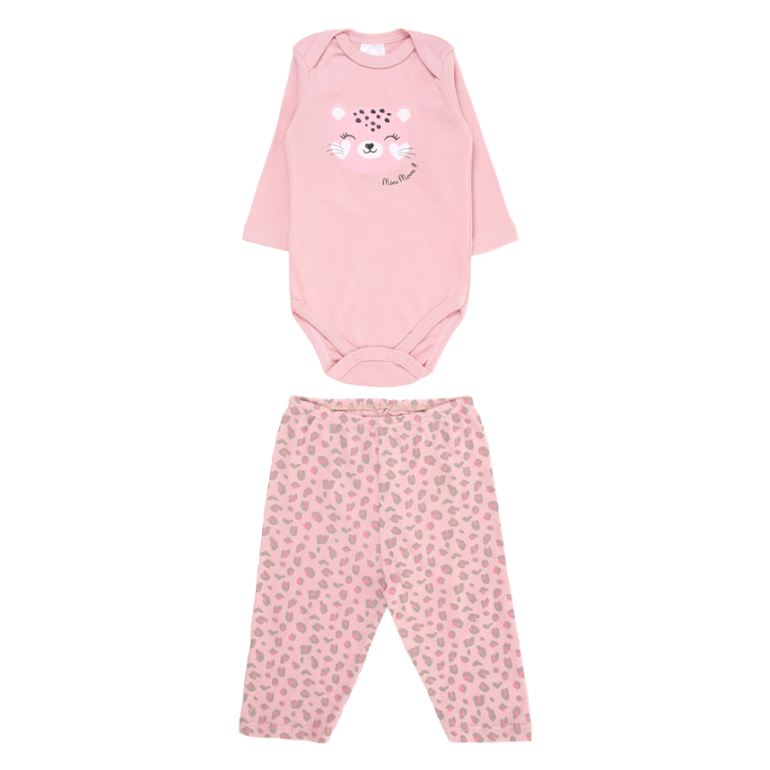 Conjunto Bebê Mini Moon Body Manga Longa E Calça Conjunto Bebê Mini Moon Body Manga Longa E Calça