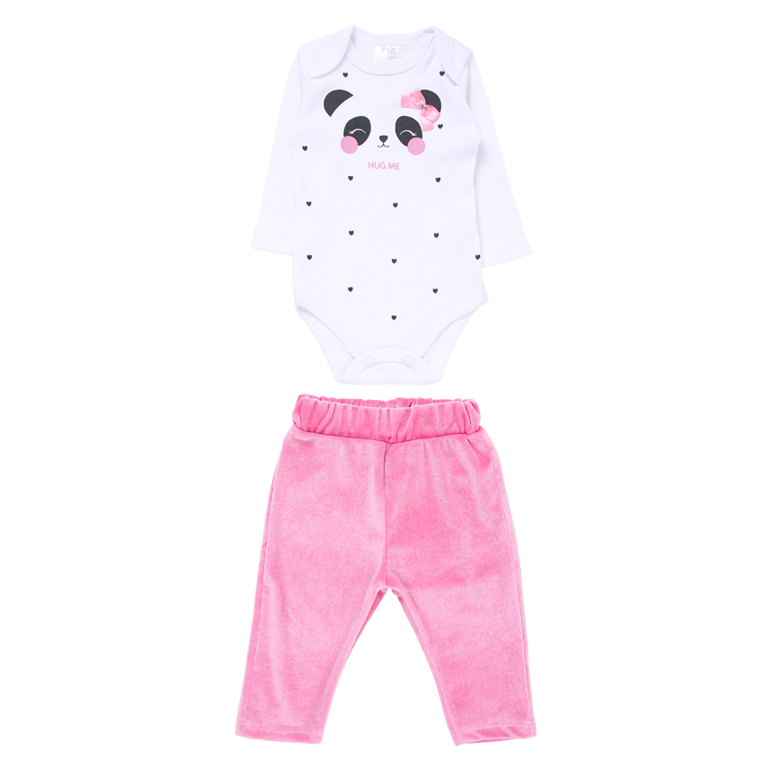 Conjunto Bebê Mini Moon Body Manga Longa E Calça Conjunto Bebê Mini Moon Body Manga Longa E Calça