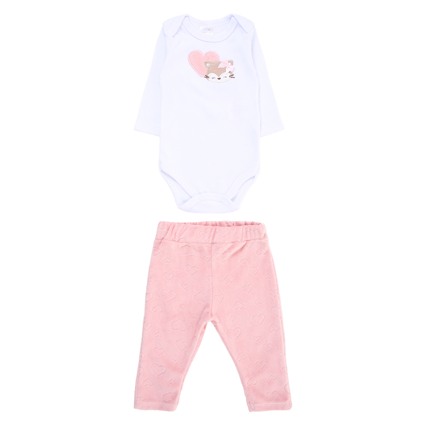 Conjunto Bebê Mini Moon Body Manga Longa E Calça Conjunto Bebê Mini Moon Body Manga Longa E Calça