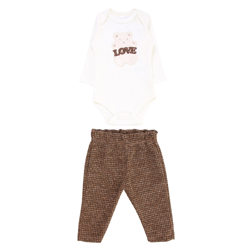 Conjunto Bebê Mini Moon Body Manga Longa E Calça Conjunto Bebê Mini Moon Body Manga Longa E Calça